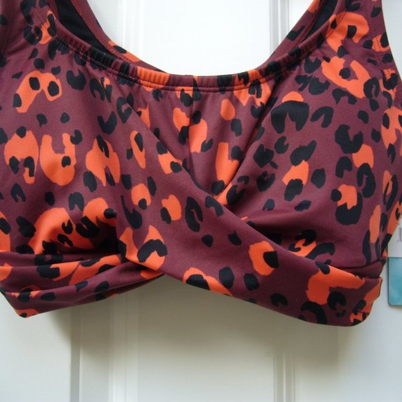 New Beach Betty Animal Print Swim Top - Picture 2 of 5